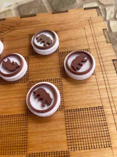 Through The Fire Design - Wholesale Board Game - Checkers & Chess Game Box, Fishing or Wildife theme8