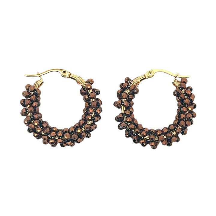 Kristallfarbene Ohrringe für den Großhandel von E ACCESORIES JEWERLY