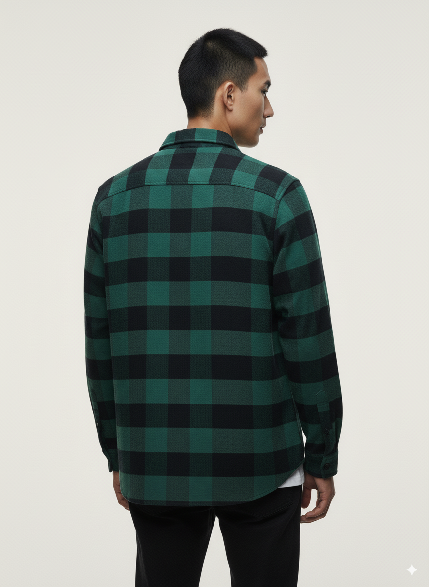 Flannel Long Sleeve Buffalo Plaid Shirt  for wholesale on Faire2