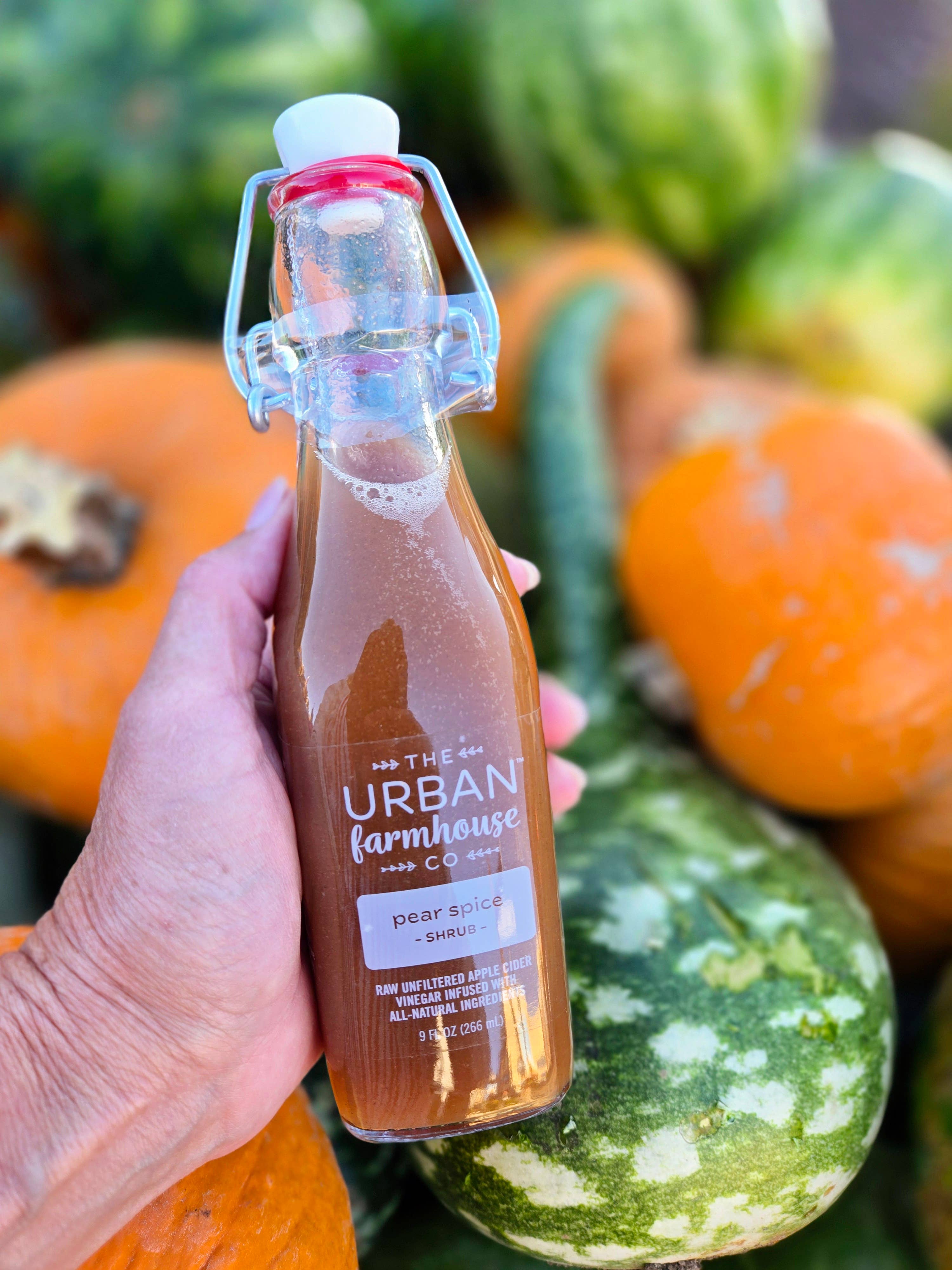 The Urban Farmhouse Co - Wholesale Vinegar - Seasonal Shrubs 9oz Bottles - Organic Living Vinegars5