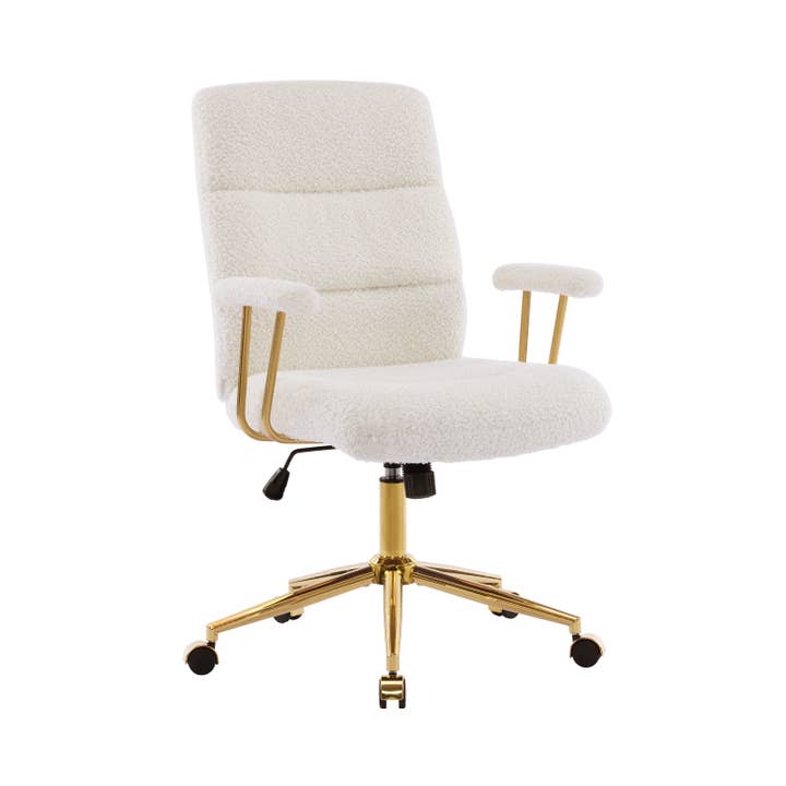 Elegant Textured Boucle Office Chair for wholesale by RTA Products LLC