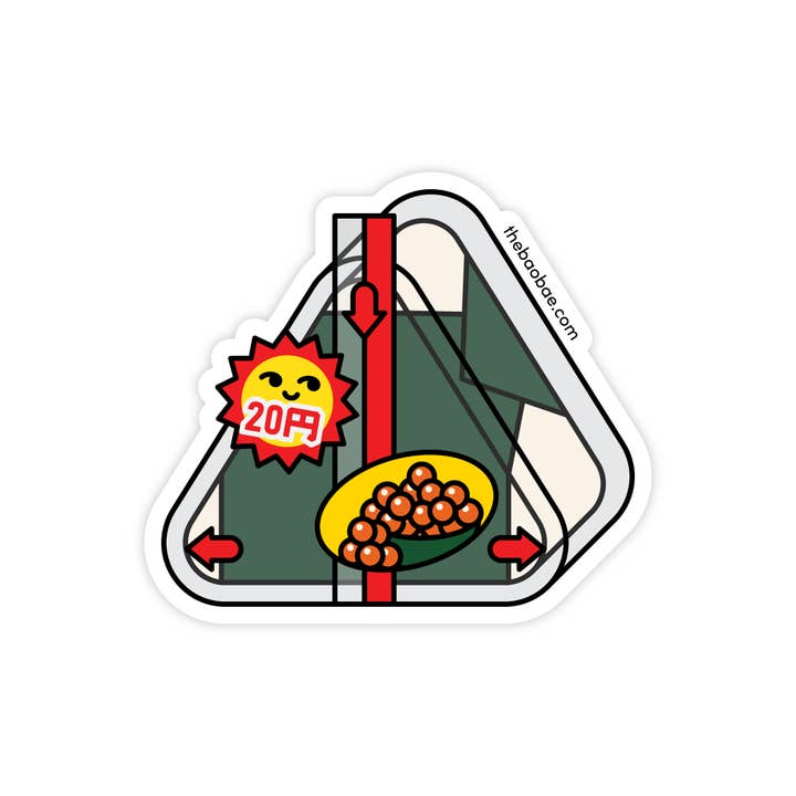 The Bao Bae - Wholesale Sticker - Onigiri Rice Ball Sticker