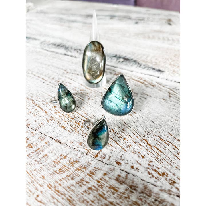 Kultcha Collective - Wholesale Single stone/solitaire ring - Labradorite Ring4