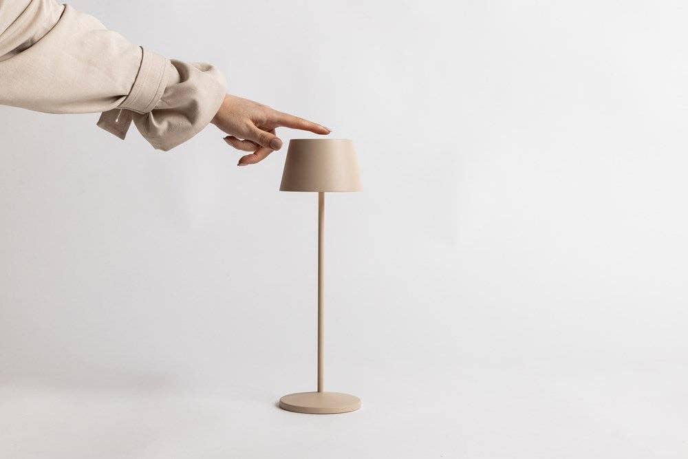 Sand Cashmere Frew Table Lamp for wholesale on Faire2