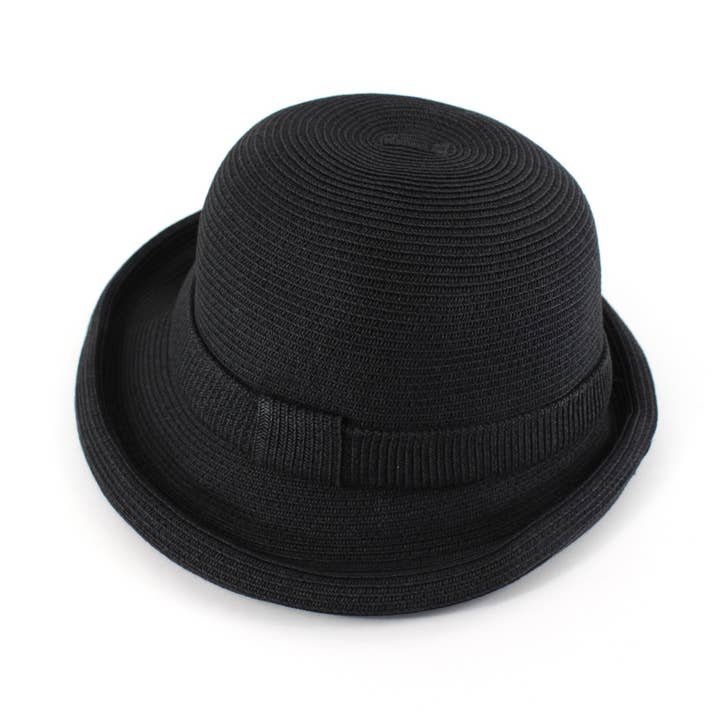 Pretty Persuasions - Vente Chapeau de paille – femme - Chapeau melon en paille H240171