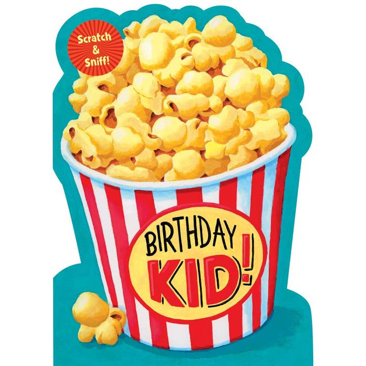 Paper House Productions - Wholesale Birthday Card - Popcorn Scratch & Sniff Card