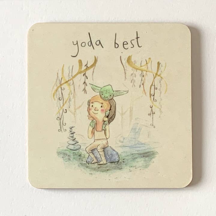 Yoda Best - Star Wars Coaster for wholesale by The Grey Earl