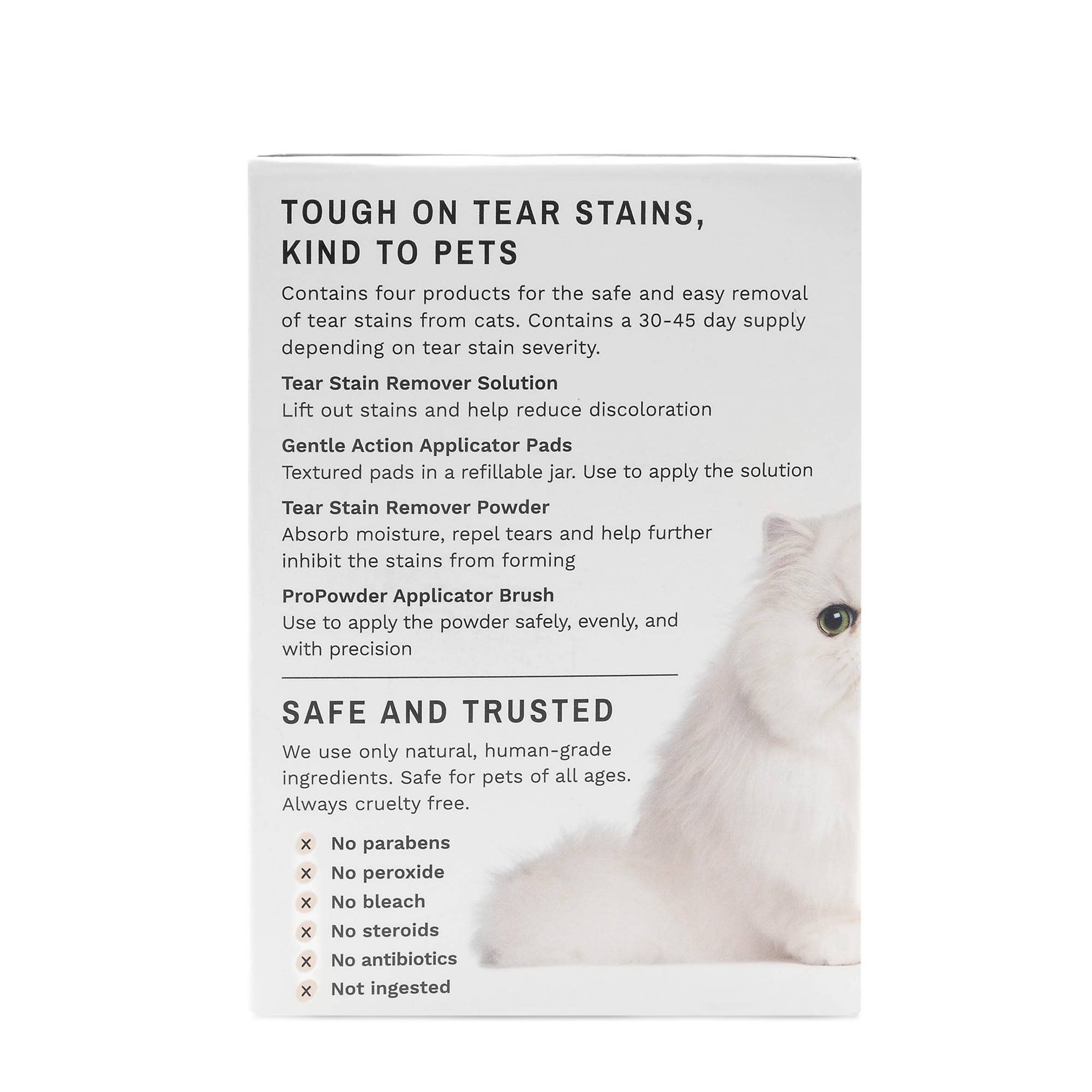 Eye Envy - Vendita all'ingrosso Strumento per la toelettatura - Non gatti o cani - Kit iniziale Eye Envy per rimozione macchie da lacrime con spazzola Sm ProPowder3