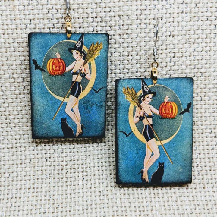 Witch Earrings for wholesale by Iamsonotcool