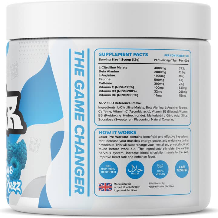 Joker Lifestyle - Vendita all'ingrosso Vitamine/integratori orali - Integratore pre-allenamento Joker Lifestyle 30 porzioni2