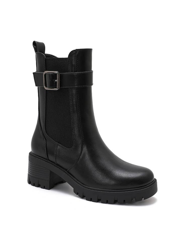 Joia Paris - Wholesale Boots - Women's - Block heel boots with sturdy lug sole WZ-1108