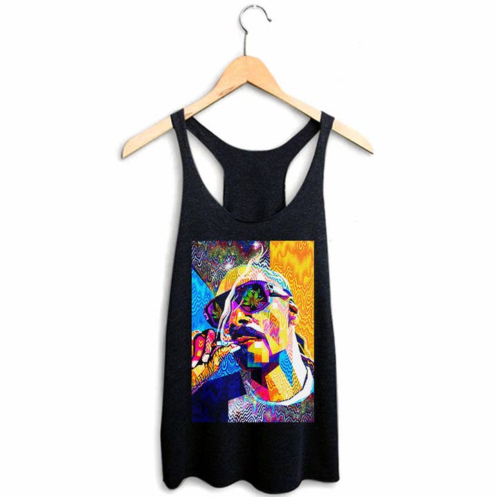 Pop Art Snoop Racerback por atacado de StonerDays Apparel