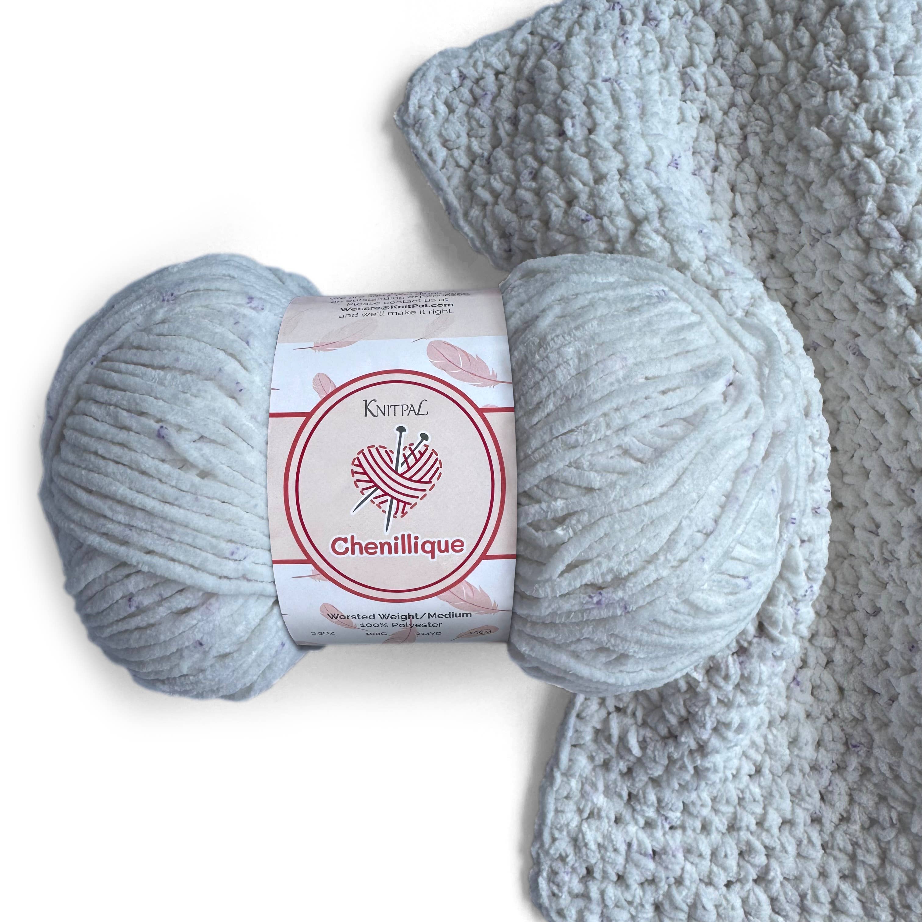 KnitPal - Wholesale Yarn - Chenillique Velvet Chenille Crochet Yarn - Worsted Weight 440