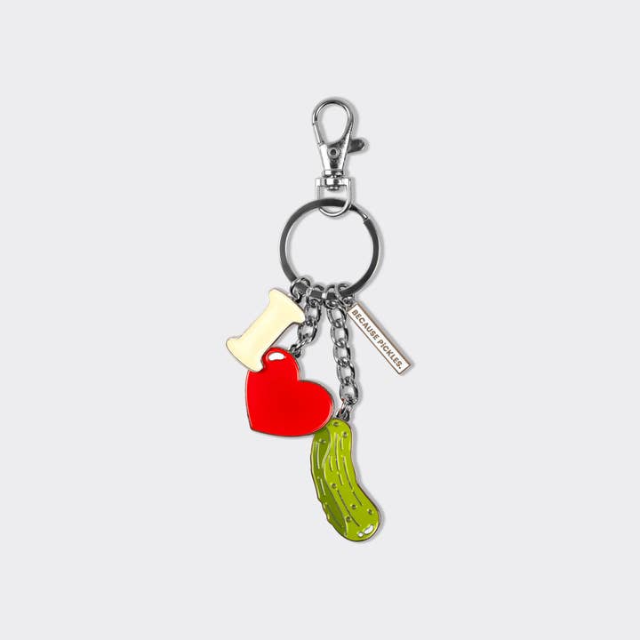 I Love Pickles Keychain for wholesale by Because Pickles