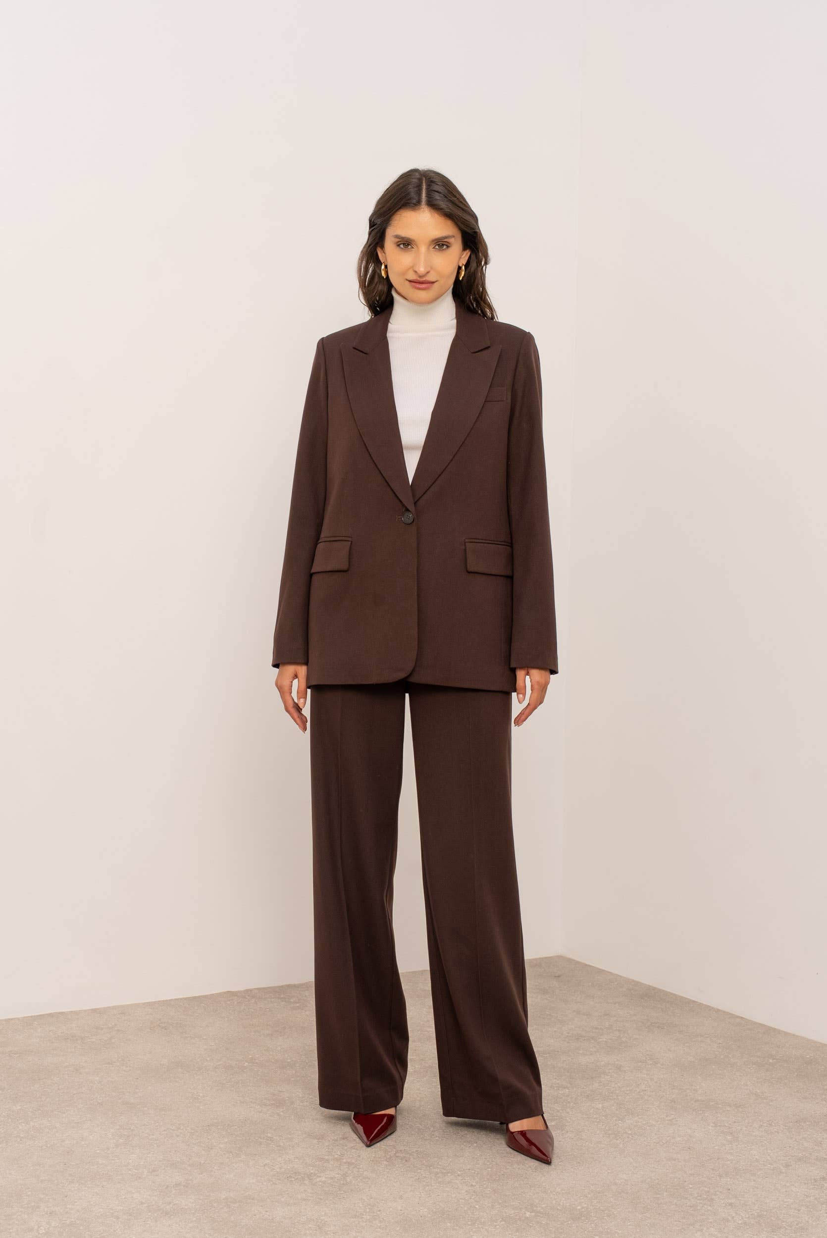 Attentif Paris - Wholesale Suit Jacket - Women's - Single-button straight blazer29