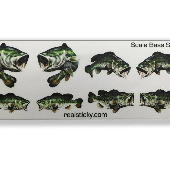 Bass Fish Scale Sheet for wholesale by Real Sticky