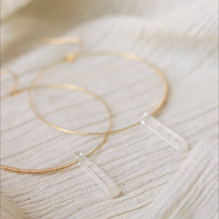 Goldie Jewelry - Wholesale Dangle Earrings - PETITE AURA HOOPS2