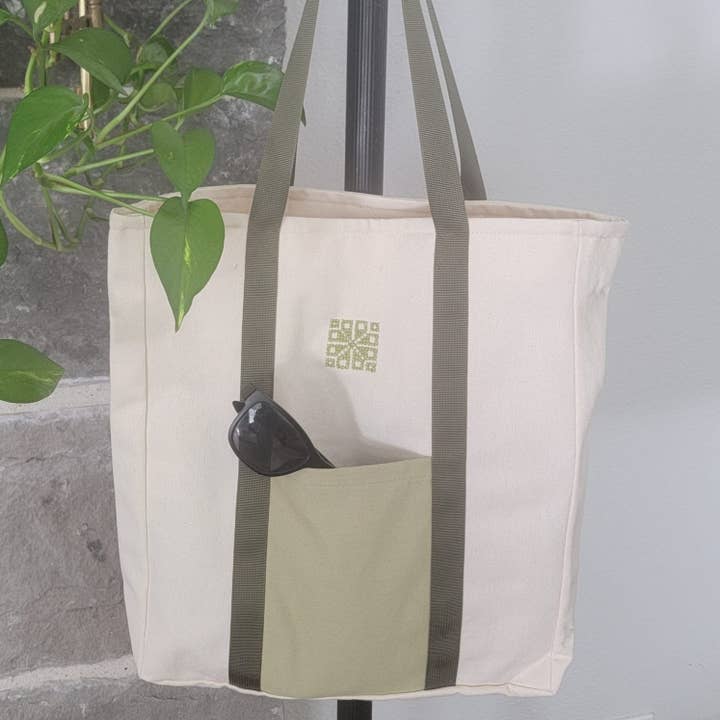 Darzah - Wholesale Tote Bag - Women's - Liyana Market Tote - Green6