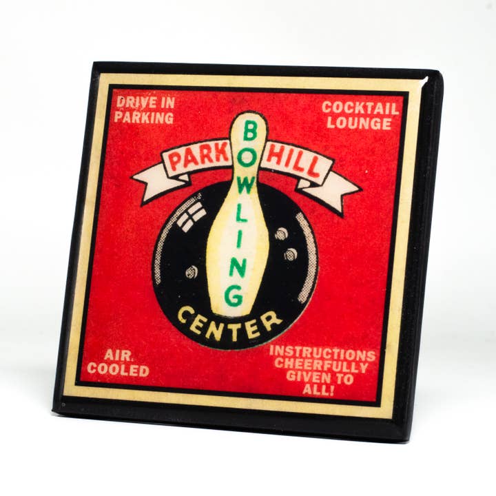 Cheltenham Road - Wholesale Coasters - Lets Bowl! Vintage Bowling Coaster Set2