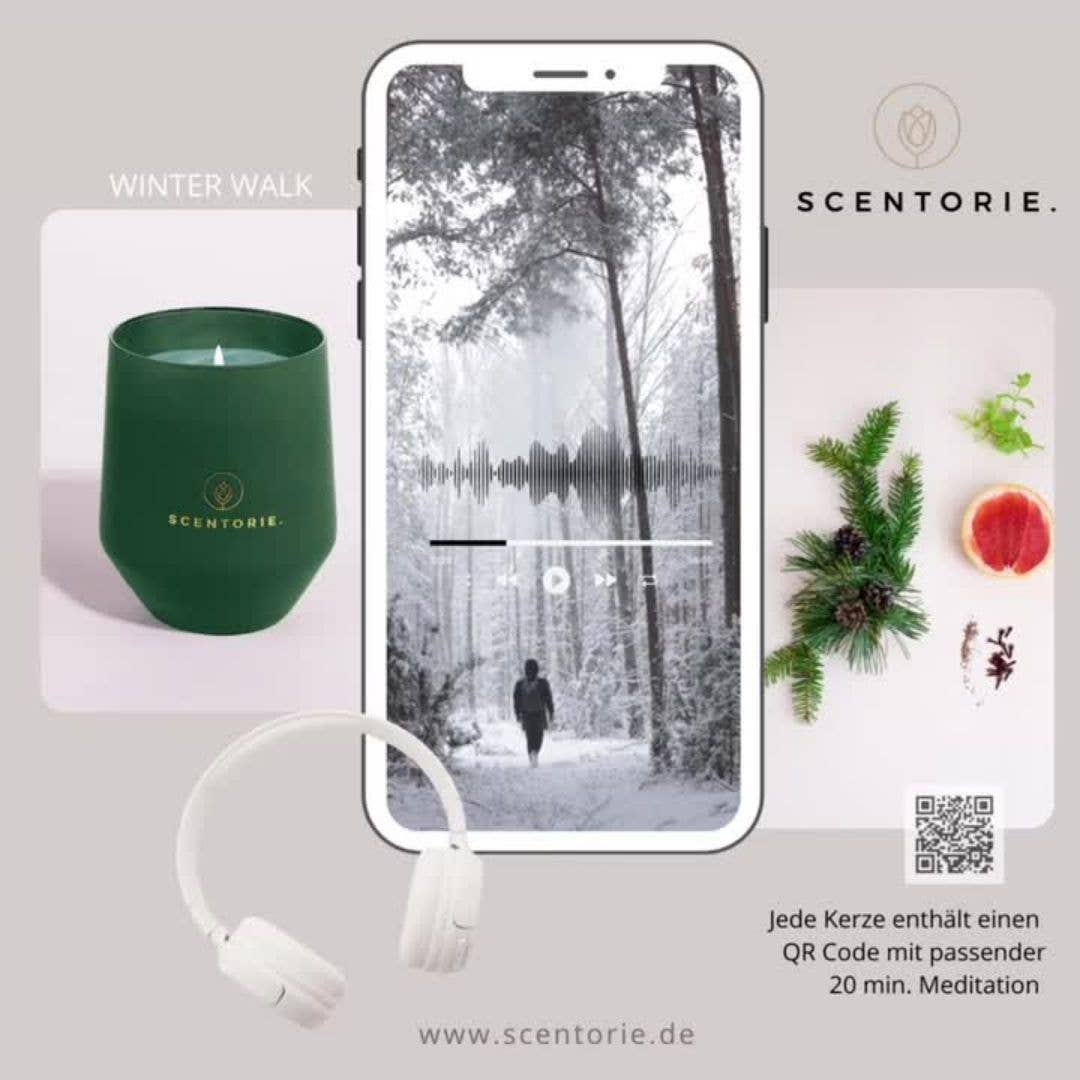 SCENTORIE. – Engroshandel Glaslys – WINTER WALK Duftlys med rapsvoks 300 g/60 timer2
