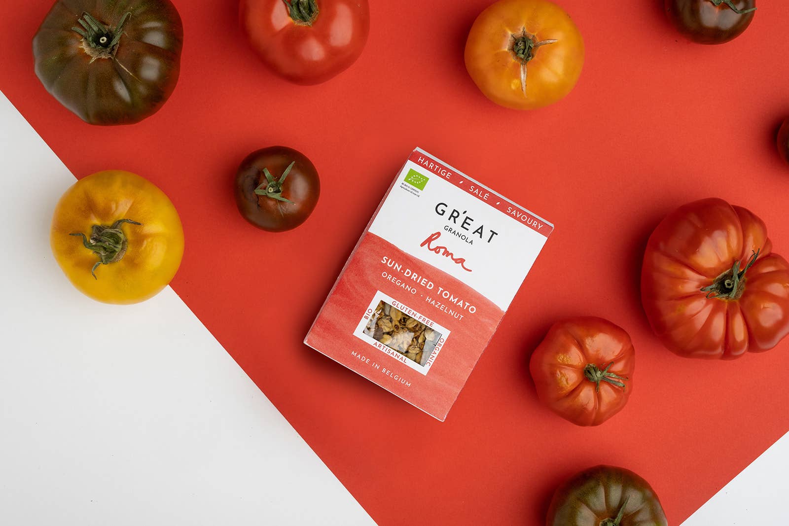 GR'EAT Granola - Wholesale Granola - ROMA 200g - Sun-dried Tomato • Oregano • Pine Nut0