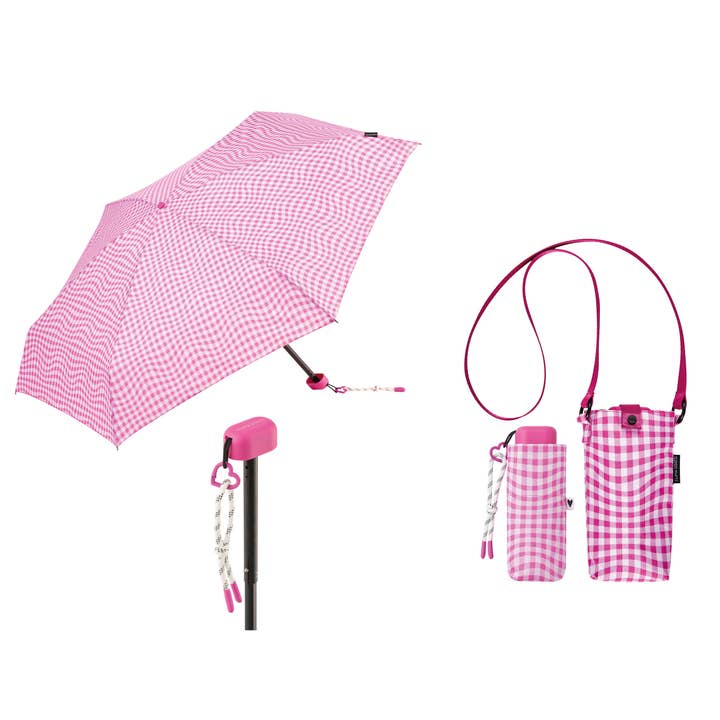 Mkr International - Wholesale Umbrella - Women's - Mini Manual Foldable Vichy Umbrella4