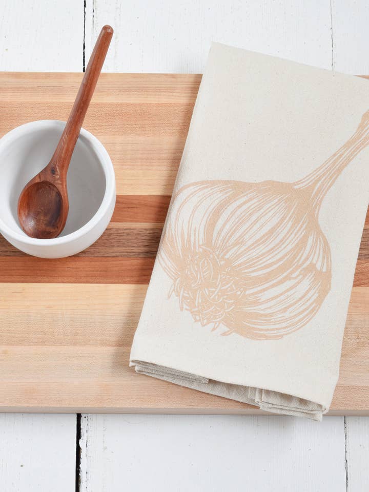 Set of 4 Organic Cotton Garlic Napkins in Mocha Brown - Eco for wholesale by Hearth and Harrow