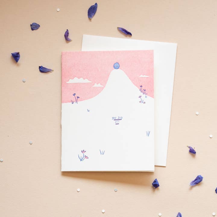 Homework Letterpress Studio - Vente Carte de vœux classique - Blueberry Hill | Vous l'avez fait | Carte typographique2