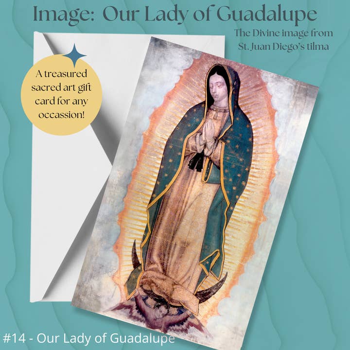 Card - Our Lady of Guadalupe / Catholic Greeting Card for wholesale by New Jerusalem Studios