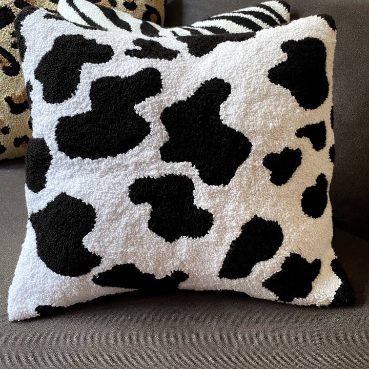 Honey Art and Nature - Vente Housse de coussin - Housses de coussin brodées guépard et léopard tuftées à la main7