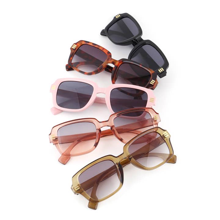 Retro Square Fashion Sunglasses Set for wholesale by LA Jewelry Plaza