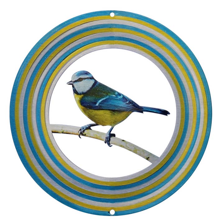 TWS Trading Limited - Wholesale Wind Spinner - 6'' Blue Tit Wind Spinner