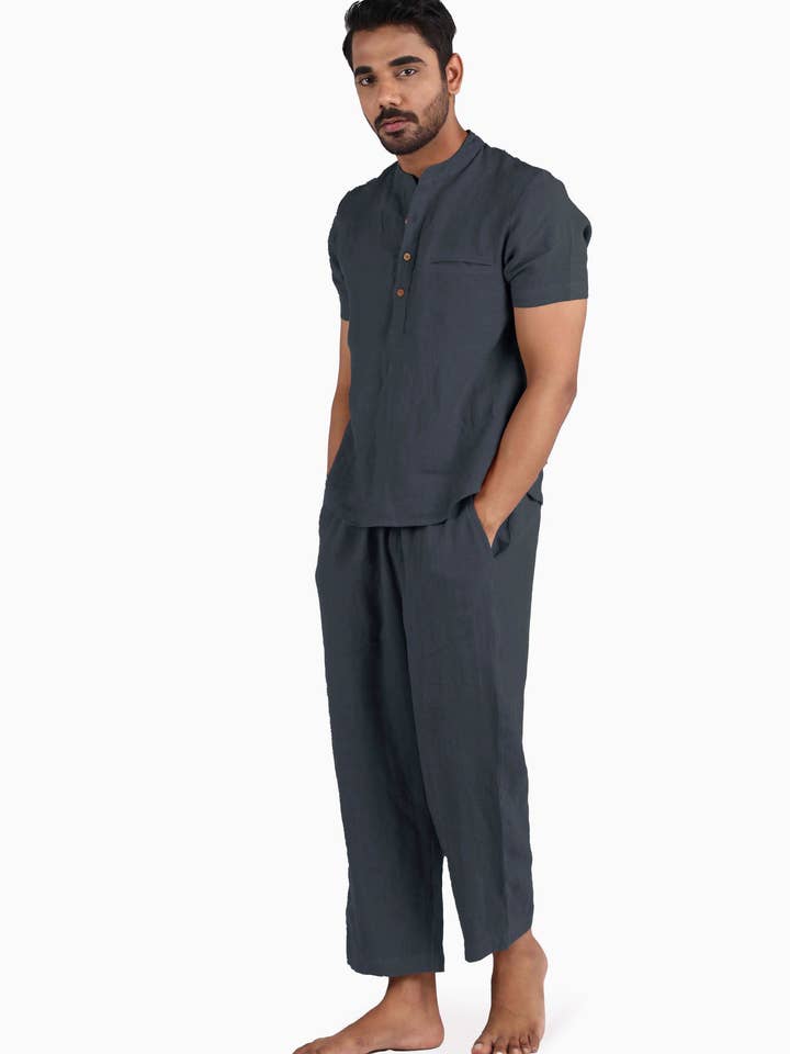 Loungewear Aube en Lin pour la vente par Live Linen