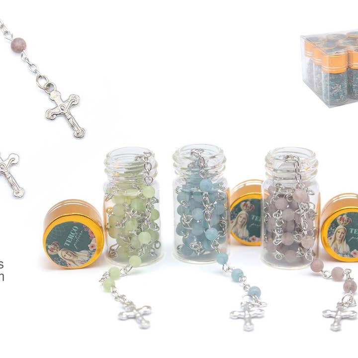 Esoterica Arte - Wholesale Beaded/pearl necklace - Religious Rosary Stone 38x4mm (12 units)0