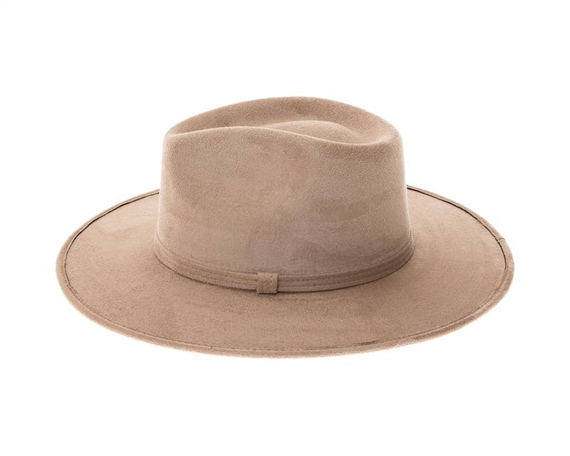 DNMC - Wholesale Fedora - Women's - Stiff Brim Rancher Hat - Premium Vegan Suede - 12+ Colors!19