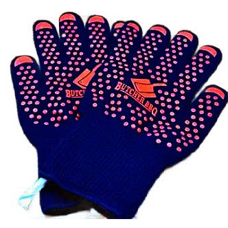 Extreme Heat Resistant Grill Gloves Set / Great Gift Item for wholesale by Butcher BBQ Inc