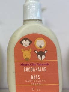 Crème contre l'eczéma pour bébé pour la vente par Shark City Naturals