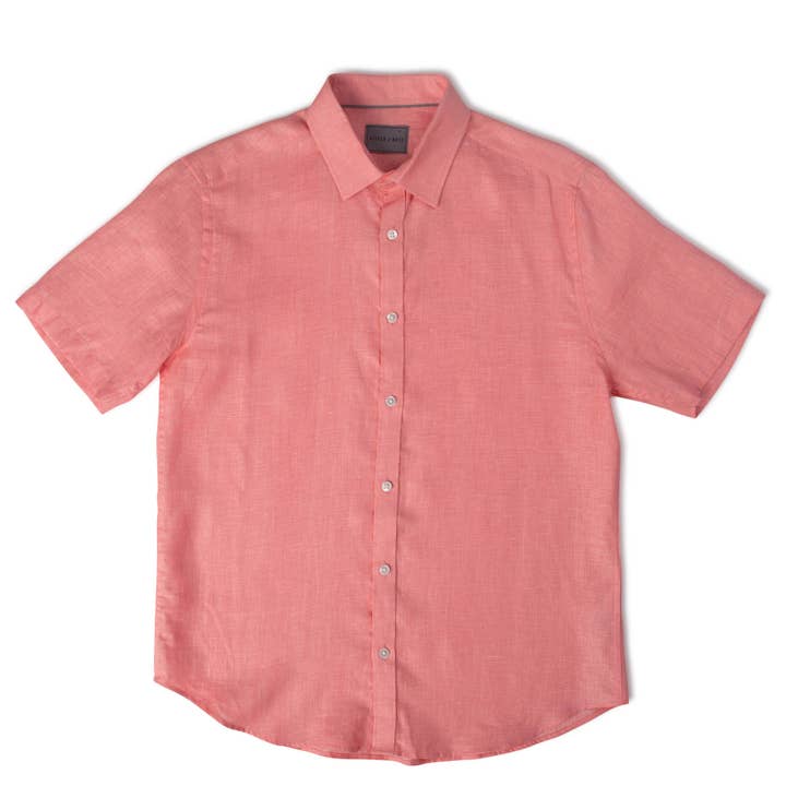 Flamingo Classic Linen Shirt for wholesale by Stitch Note