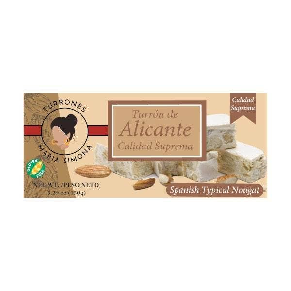 Turrones Maria Simona – Engroshandel Nougat – Spansk Alicante Turrón (Nougat) - 150 g1