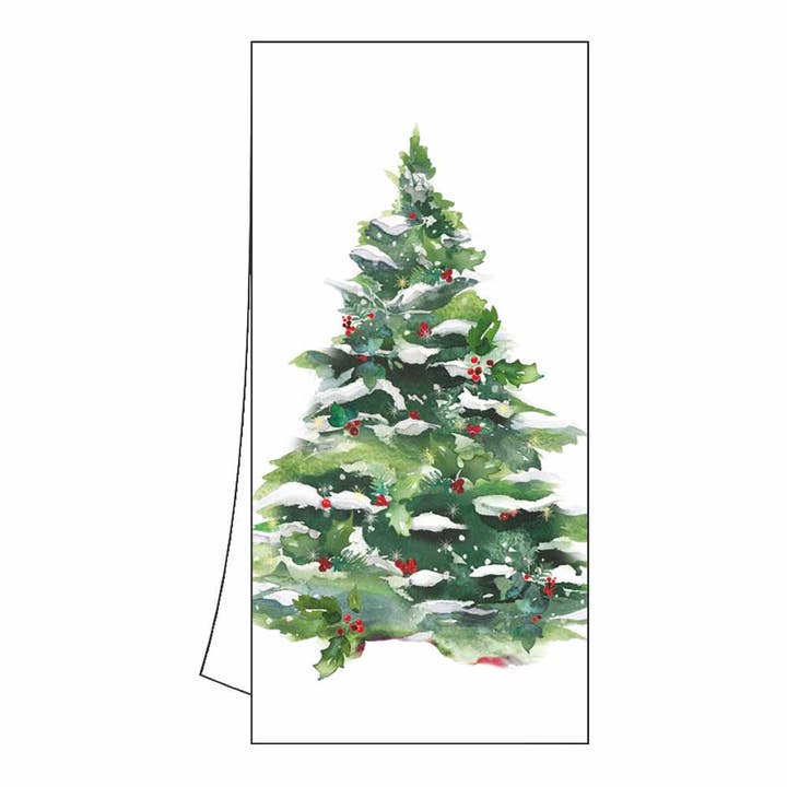 Paperproducts Design • Ambiente - Wholesale Tea Towel - KITCHEN TOWEL - WINTER TREE & WREATH