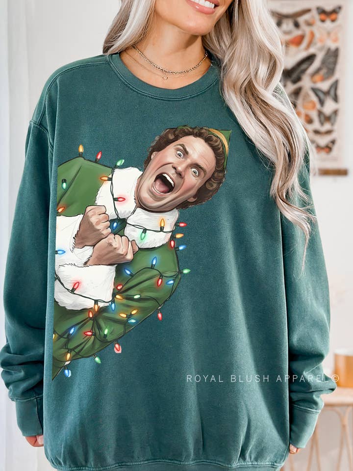 Elf Lights Full Colour Transfer for wholesale by RBA Transfers