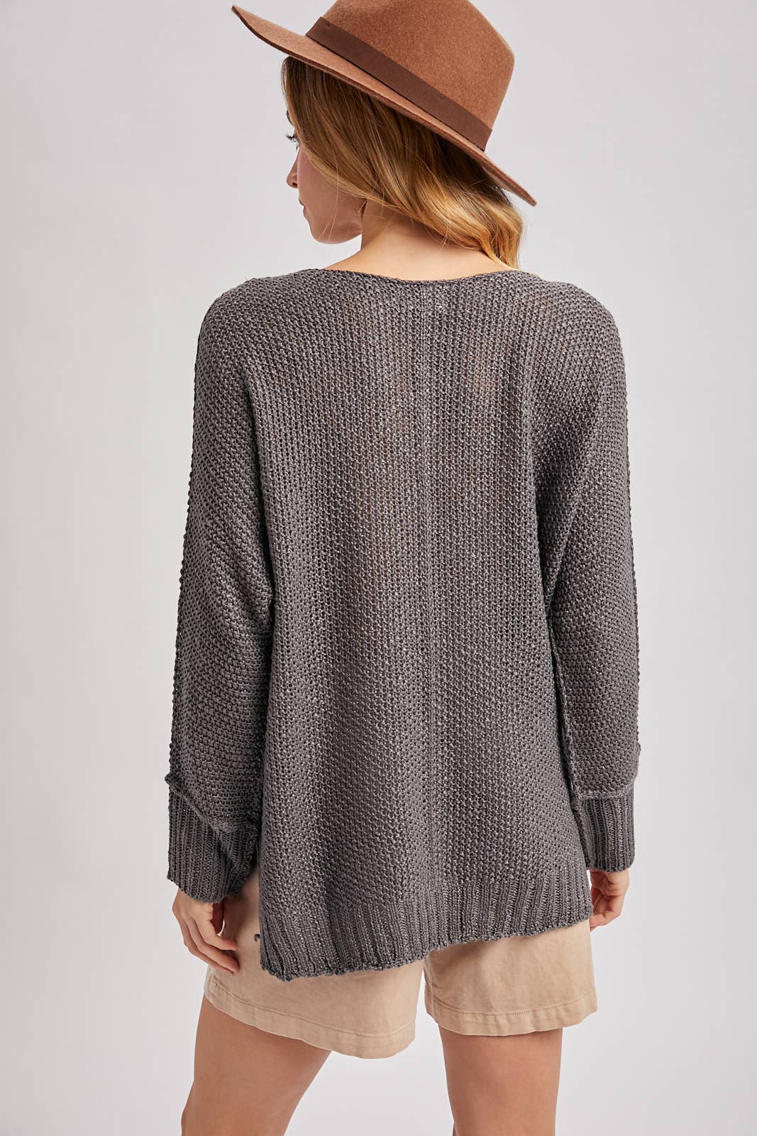 Bluivy - Wholesale Knit Sweater - Women's - REVERSE SEAM LOOSE FIT SWEATER22