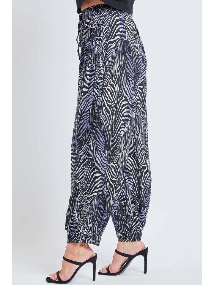 YMI - Wholesale Pants - Women's - Drawstring Wide Jogger Pant With Pleated Hem-WF1209CG18