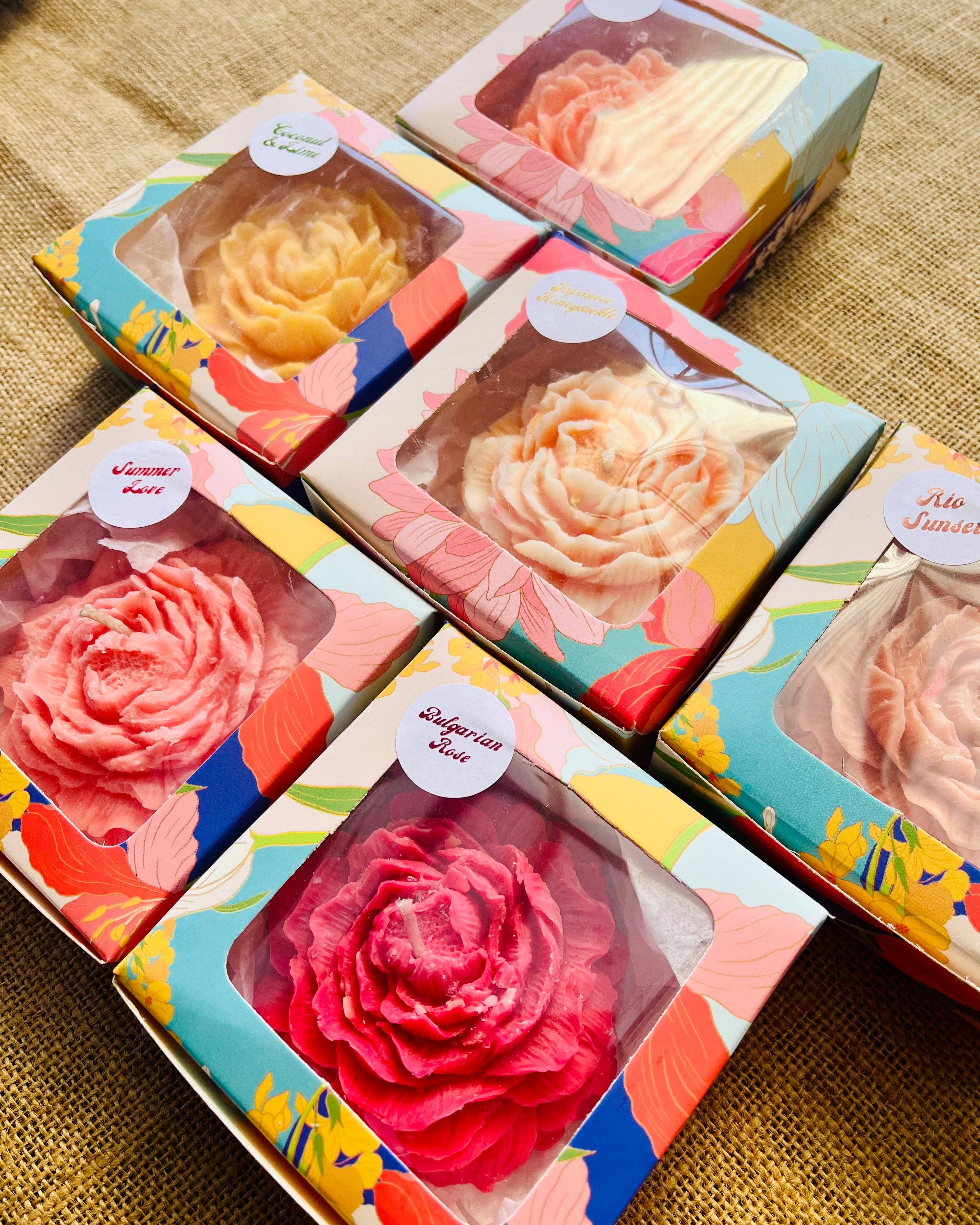 Kourage & co - Wholesale Novelty Candle - Peony Flower Candle10