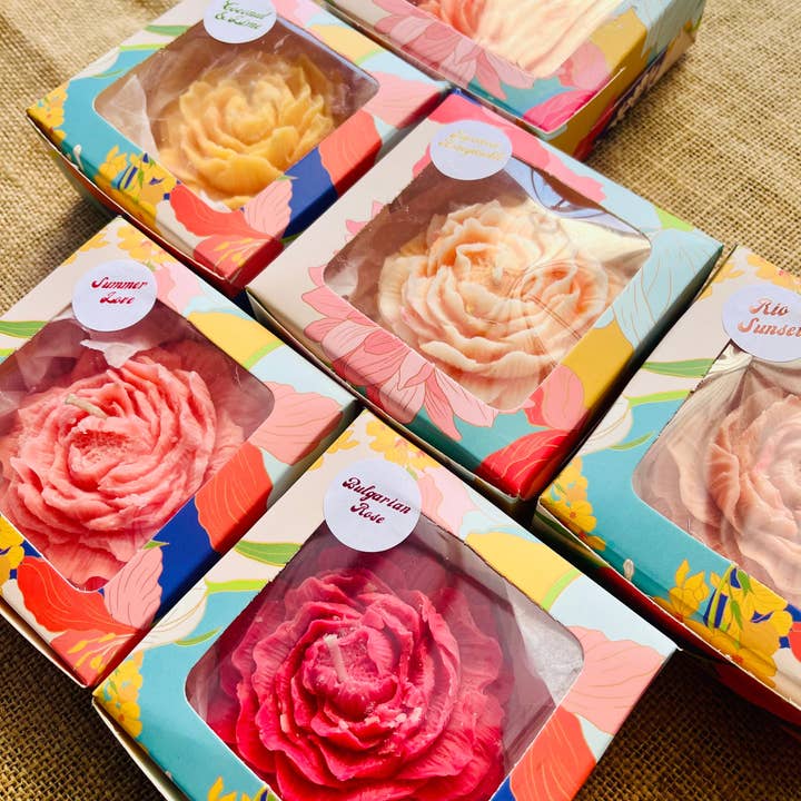 Kourage & co - Wholesale Novelty Candle - Peony Flower Candle10