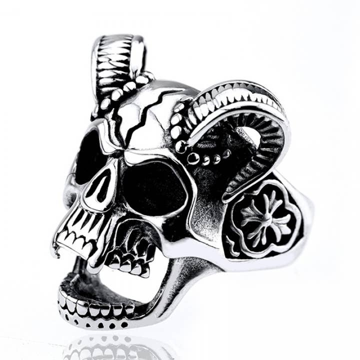 SS RAMM-SCHÄDEL-RING für den Großhandel von CRAVE BODY JEWELRY