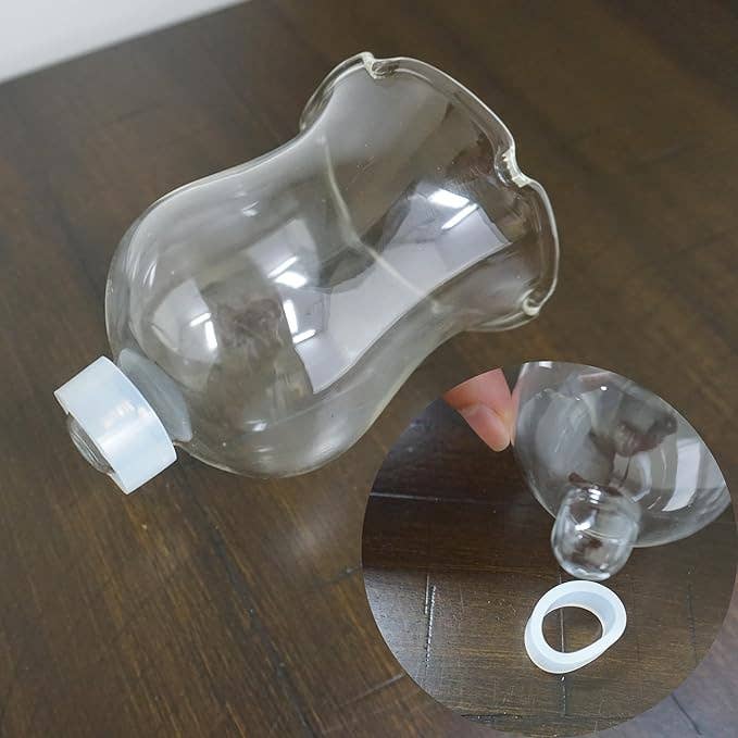 4E's Novelty - Wholesale Candle Holder - Clear Glass Votive Cups with Peg 6 Pack, Tulip Votive for Candelabra Candle Holder, Home Interior Candle Sconce Glass Replacement Parts 3.25" Tall 4E's Novelty4