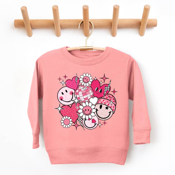 Girls Retro Valentine Sweatshirt for wholesale by The Countryside Cottage