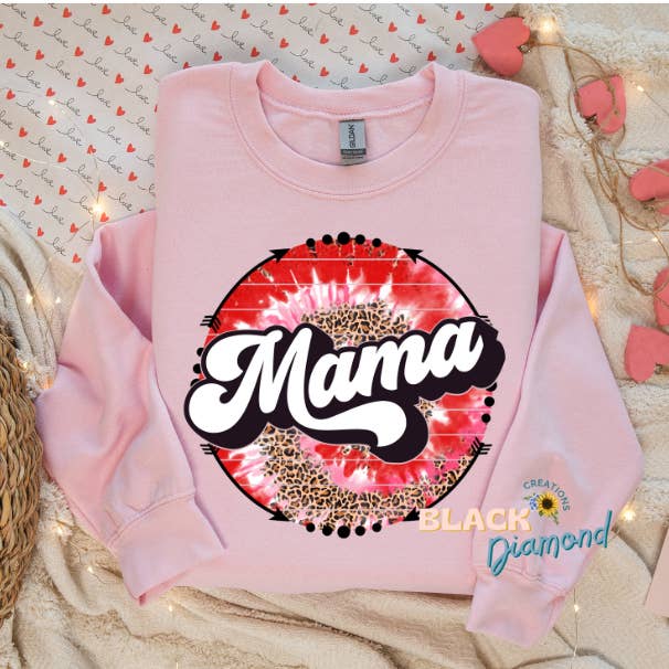 Tye-Dye-Mama-Sweatshirt für den Großhandel von Black Diamond Creations