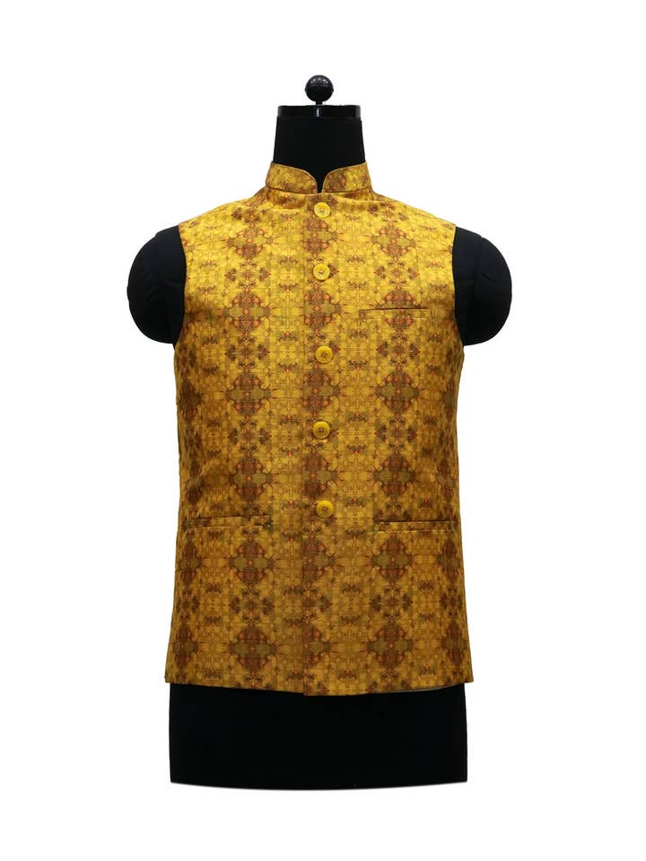 Traditional Nehru Jacket with Floral Dress Look for wholesale by Masculine MOoda